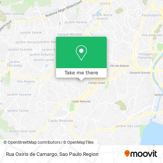 Rua Osiris de Camargo map