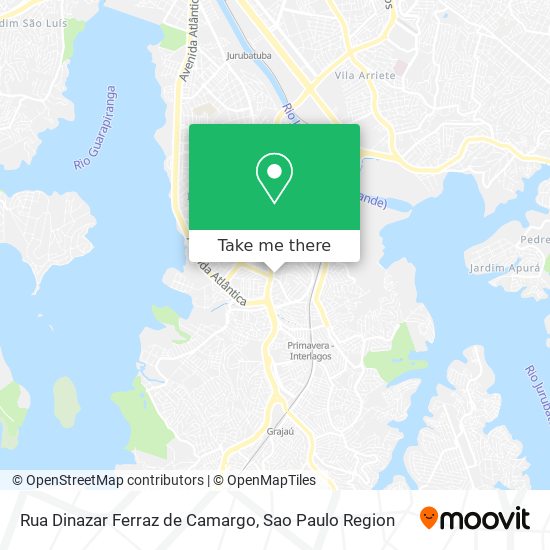 Mapa Rua Dinazar Ferraz de Camargo