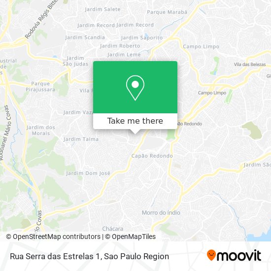 Mapa Rua Serra das Estrelas 1