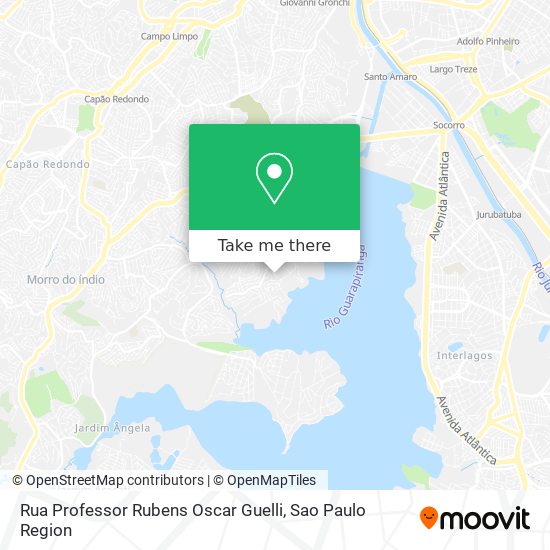 Rua Professor Rubens Oscar Guelli map