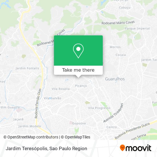 Jardim Teresópolis map