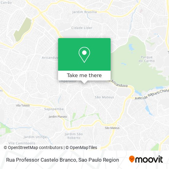 Rua Professor Castelo Branco map