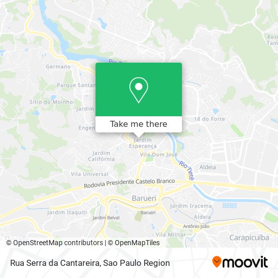 Rua Serra da Cantareira map