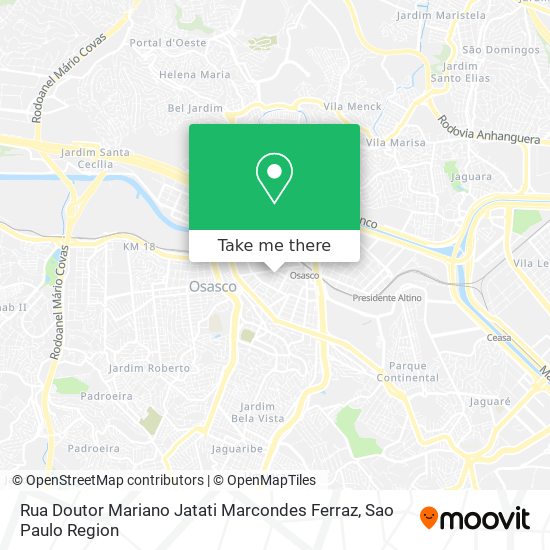 Rua Doutor Mariano Jatati Marcondes Ferraz map