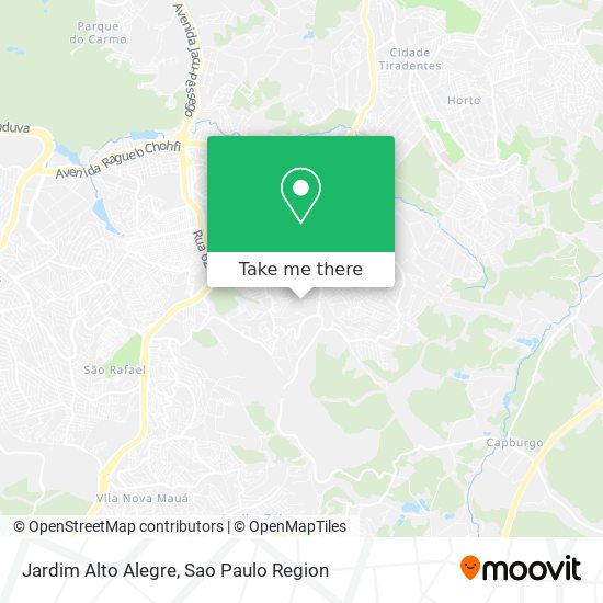 Mapa Jardim Alto Alegre
