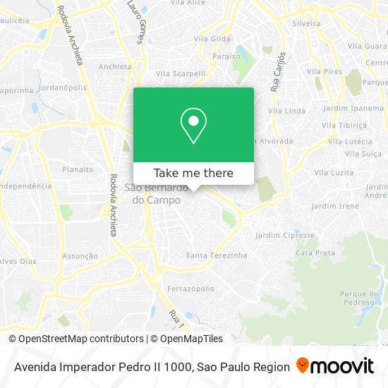 Mapa Avenida Imperador Pedro II 1000