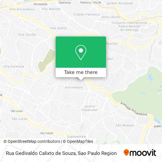 Rua Gedivaldo Calixto de Souza map