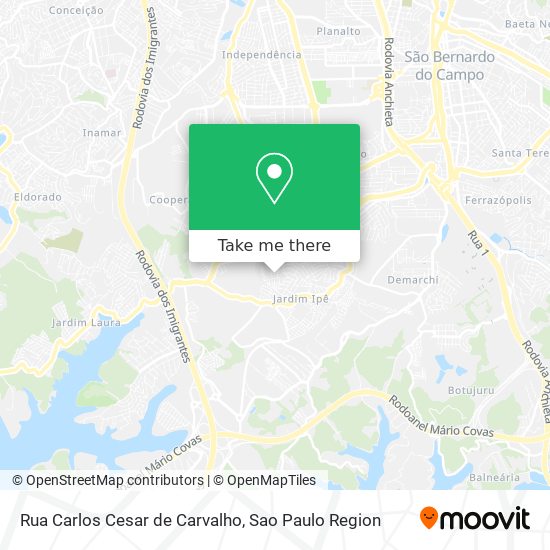 Rua Carlos Cesar de Carvalho map