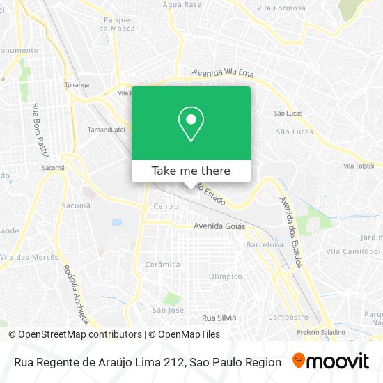 Rua Regente de Araújo Lima 212 map