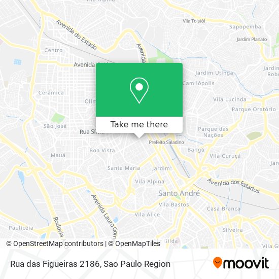 Mapa Rua das Figueiras 2186