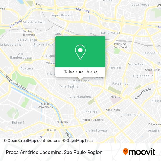 Praça Américo Jacomino map