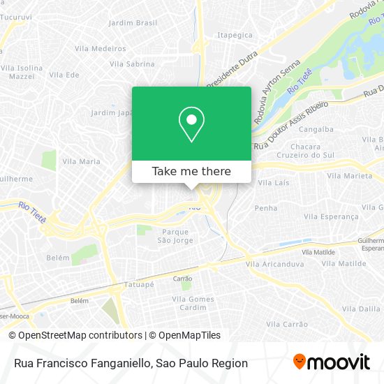 Rua Francisco Fanganiello map