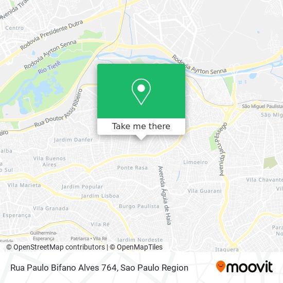 Mapa Rua Paulo Bifano Alves 764