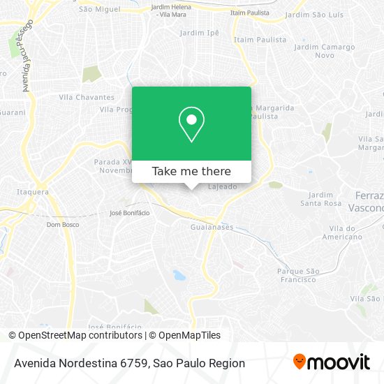 Avenida Nordestina 6759 map