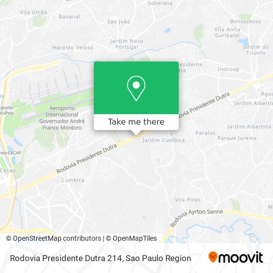 Rodovia Presidente Dutra 214 map