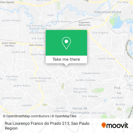 Rua Lourenço Franco do Prado 213 map
