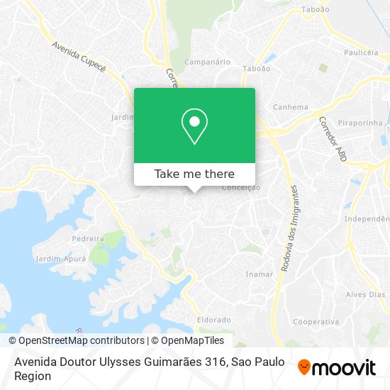 Mapa Avenida Doutor Ulysses Guimarães 316