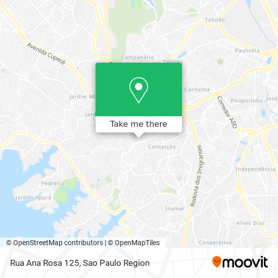 Mapa Rua Ana Rosa 125