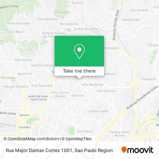 Rua Major Dantas Cortez 1001 map