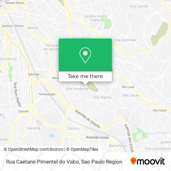 Rua Caetano Pímentel do Vabo map
