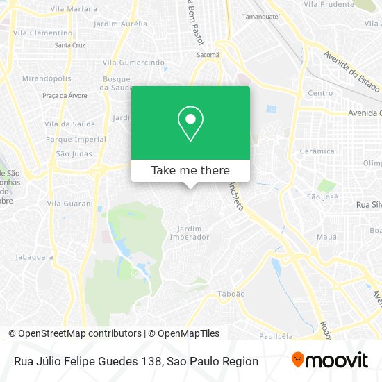 Mapa Rua Júlio Felipe Guedes 138