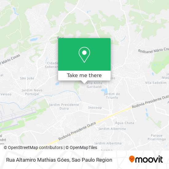 Rua Altamiro Mathias Góes map