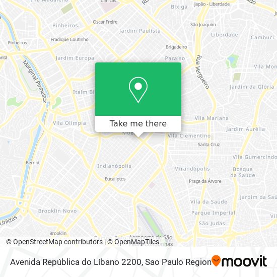 Mapa Avenida República do Líbano 2200