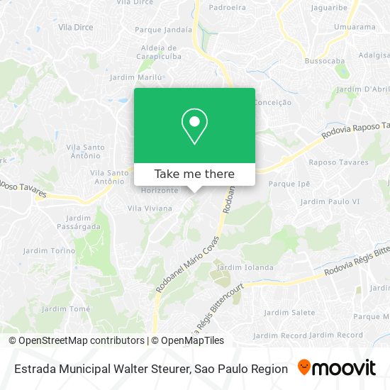 Estrada Municipal Walter Steurer map