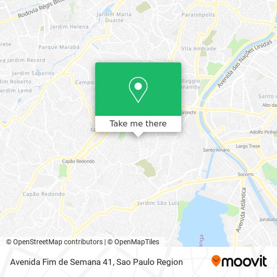 Avenida Fim de Semana 41 map