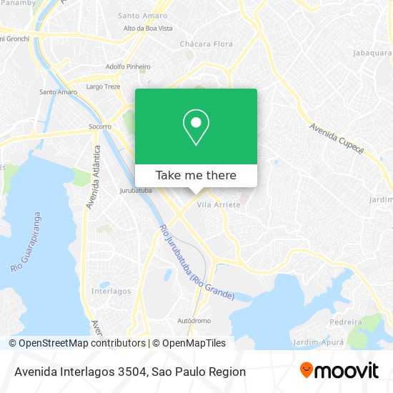 Avenida Interlagos 3504 map