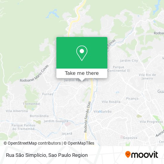 Rua São Simplício map