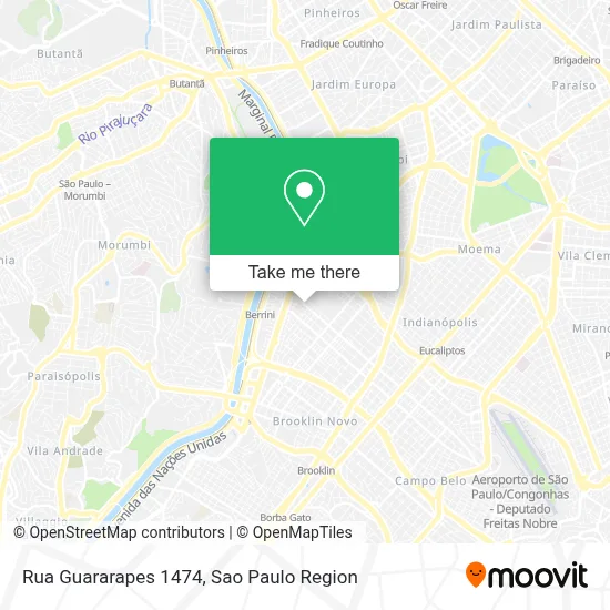 Rua Guararapes 1474 map