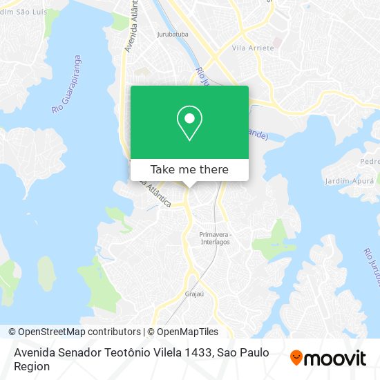 Mapa Avenida Senador Teotônio Vilela 1433