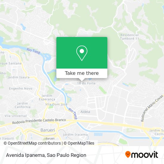Avenida Ipanema map