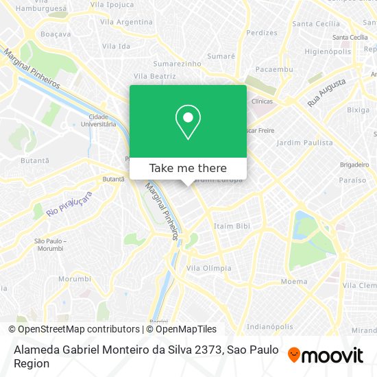 Alameda Gabriel Monteiro da Silva 2373 map
