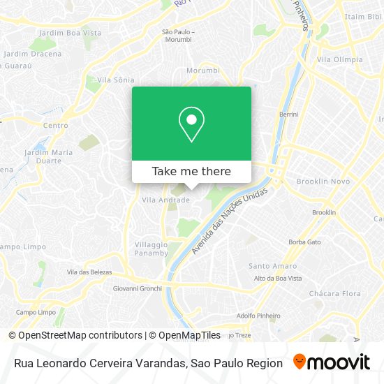 Rua Leonardo Cerveira Varandas map