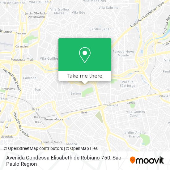 Avenida Condessa Elisabeth de Robiano 750 map