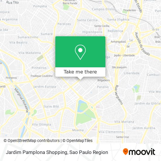 Mapa Jardim Pamplona Shopping