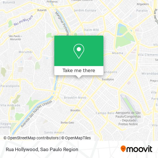 Rua Hollywood map