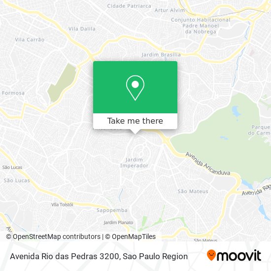 Mapa Avenida Rio das Pedras 3200