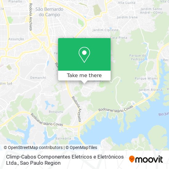 Mapa Climp-Cabos Componentes Eletricos e Eletrônicos Ltda.