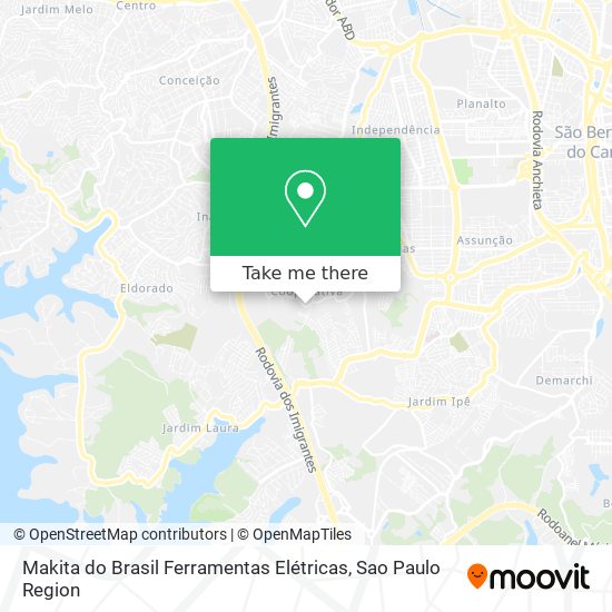 Mapa Makita do Brasil Ferramentas Elétricas