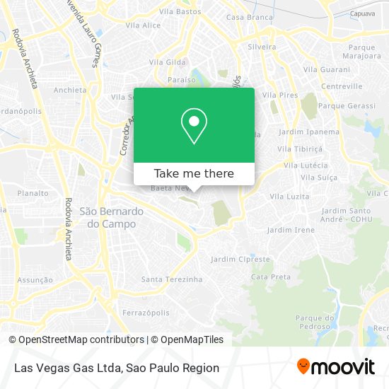 Las Vegas Gas Ltda map