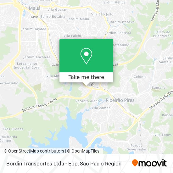 Mapa Bordin Transportes Ltda - Epp