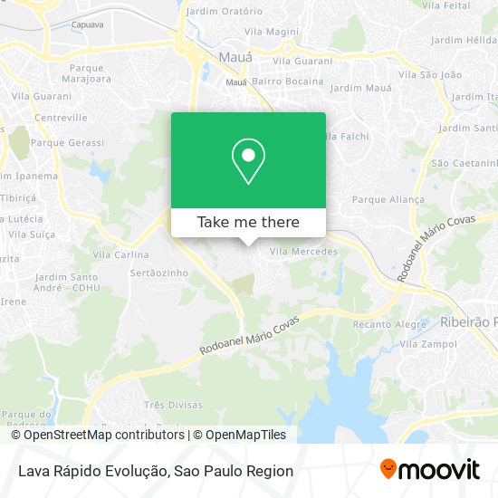 Lava Rápido Evolução map