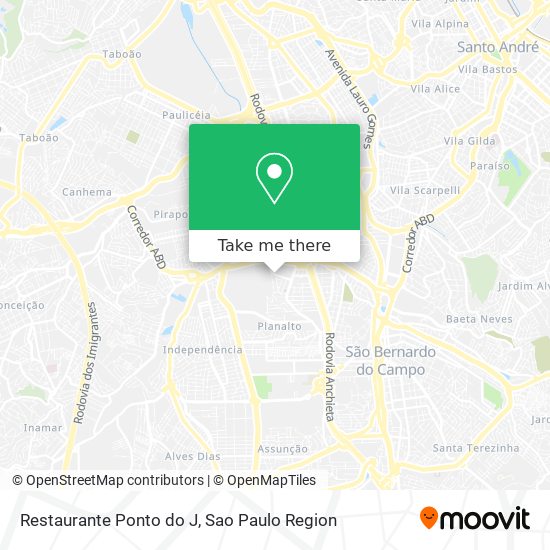 Restaurante Ponto do J map