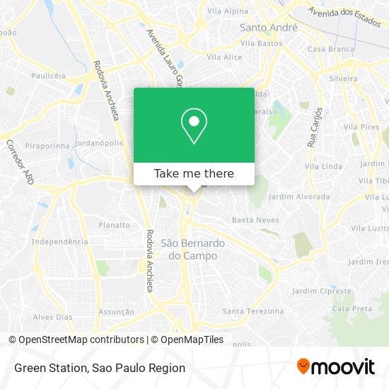 Mapa Green Station