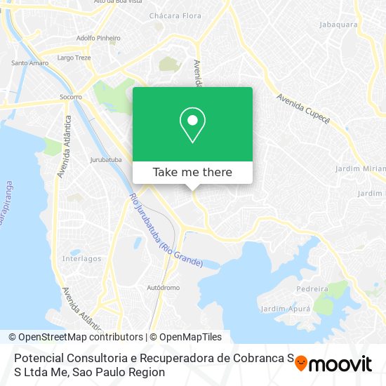 Potencial Consultoria e Recuperadora de Cobranca S S Ltda Me map