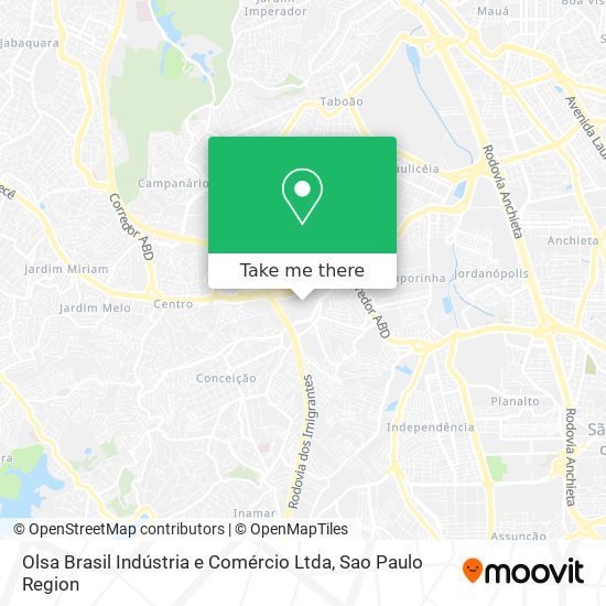 Olsa Brasil Indústria e Comércio Ltda map