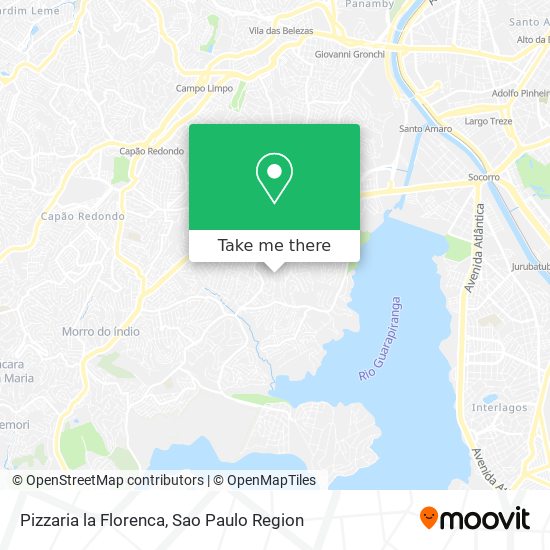 Mapa Pizzaria la Florenca